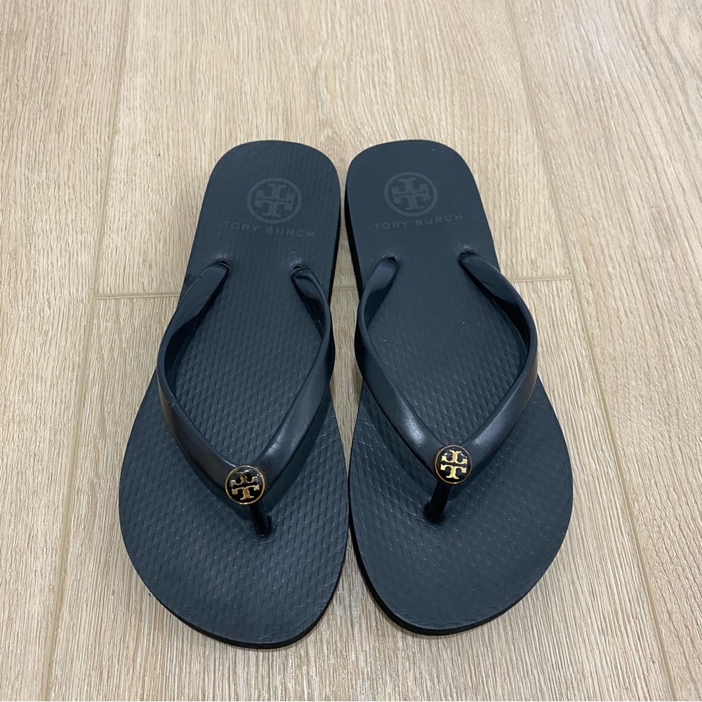 COPY - Tory Burch Black Thong Flip Flops